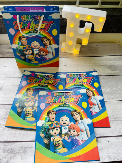 Cocomelon theme gift bags