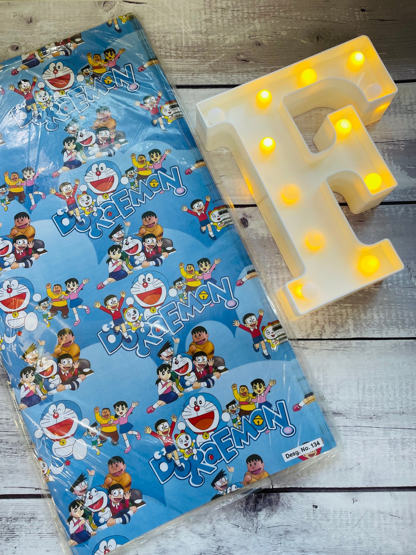Doraemon theme gift wrapping