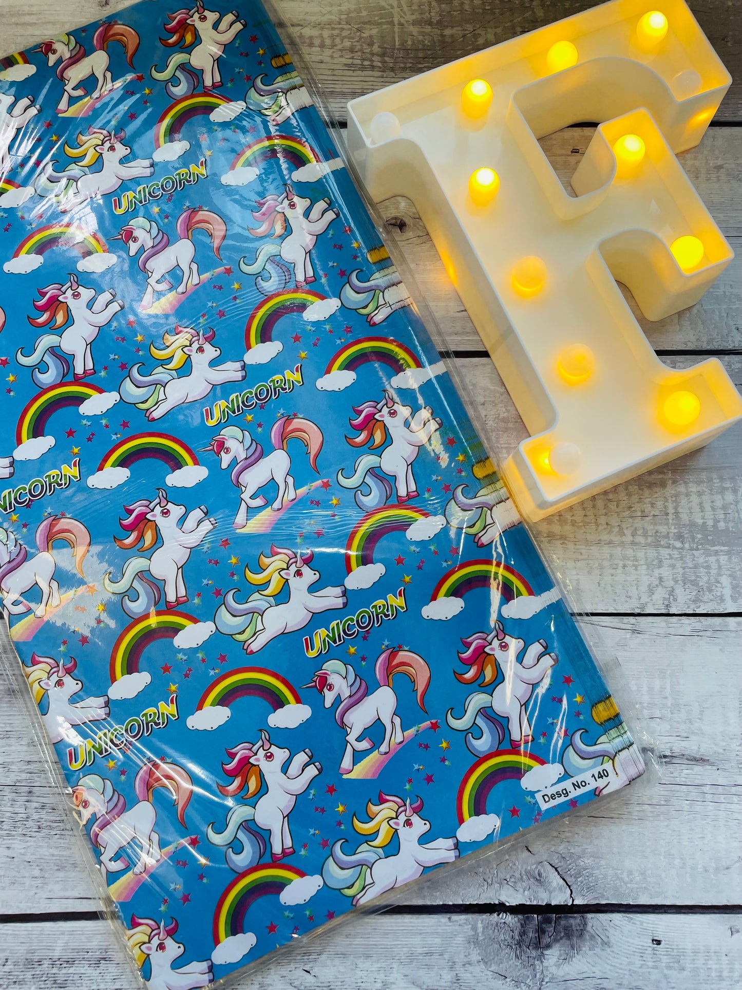 Unicorn Theme gift wrapping