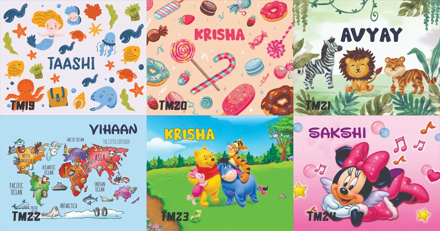 Personalised Kids Table Mat